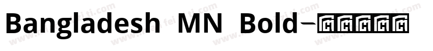 Bangladesh MN Bold字体转换